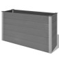 vidaXL Arriate de WPC gris 150x50x91 cm