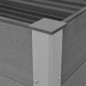 vidaXL Arriate de WPC gris 150x50x91 cm