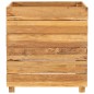 vidaXL Jardinera madera maciza de teca y acero 50x40x55 cm vidaXL Jardinera madera maciza de teca y acero 50x40x55 cm