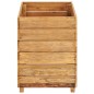 vidaXL Jardinera madera maciza de teca y acero 50x40x55 cm vidaXL Jardinera madera maciza de teca y acero 50x40x55 cm