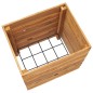 vidaXL Jardinera madera maciza de teca y acero 50x40x55 cm vidaXL Jardinera madera maciza de teca y acero 50x40x55 cm