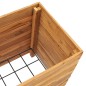 vidaXL Jardinera madera maciza de teca y acero 50x40x55 cm vidaXL Jardinera madera maciza de teca y acero 50x40x55 cm