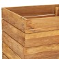 vidaXL Jardinera madera maciza de teca y acero 50x40x55 cm vidaXL Jardinera madera maciza de teca y acero 50x40x55 cm