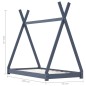 vidaXL Estructura de cama infantil madera maciza pino gris 70x140 cm vidaXL Estructura de cama infantil madera maciza pino gris 70x140 cm