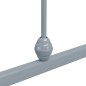 vidaXL Estructura de cama de metal gris 140x200 cm