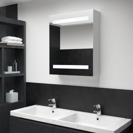 vidaXL Mueble de baño con espejo LED 50x13,5x60 cm