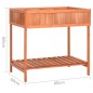 vidaXL Jardinera huerto madera maciza de abeto 80x60x80 cm vidaXL Jardinera huerto madera maciza de abeto 80x60x80 cm