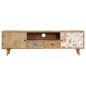 vidaXL Mueble de TV de madera maciza de mango 140x30x40 cm