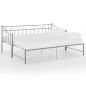 vidaXL Estructura de sofá cama extraíble de metal gris 90x200 cm vidaXL Estructura de sofá cama extraíble de metal gris 90x200 cm
