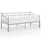 vidaXL Estructura de sofá cama extraíble de metal gris 90x200 cm vidaXL Estructura de sofá cama extraíble de metal gris 90x200 cm