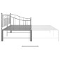 vidaXL Estructura de sofá cama extraíble de metal gris 90x200 cm vidaXL Estructura de sofá cama extraíble de metal gris 90x200 cm