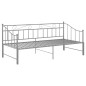 vidaXL Estructura de sofá cama extraíble de metal gris 90x200 cm vidaXL Estructura de sofá cama extraíble de metal gris 90x200 cm
