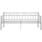 vidaXL Estructura de sofá cama extraíble de metal gris 90x200 cm vidaXL Estructura de sofá cama extraíble de metal gris 90x200 cm