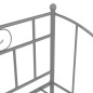 vidaXL Estructura de sofá cama extraíble de metal gris 90x200 cm vidaXL Estructura de sofá cama extraíble de metal gris 90x200 cm