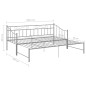 vidaXL Estructura de sofá cama extraíble de metal gris 90x200 cm vidaXL Estructura de sofá cama extraíble de metal gris 90x200 cm