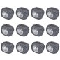 vidaXL Foco LED solar de exterior con forma de piedra 12 uds vidaXL Foco LED solar de exterior con forma de piedra 12 uds