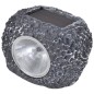 vidaXL Foco LED solar de exterior con forma de piedra 12 uds vidaXL Foco LED solar de exterior con forma de piedra 12 uds
