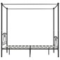 vidaXL Estructura de cama con dosel metal negro 160x200 cm vidaXL Estructura de cama con dosel metal negro 160x200 cm
