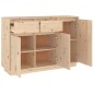 vidaXL Aparador de madera maciza de pino 110x34x75 cm vidaXL Aparador de madera maciza de pino 110x34x75 cm