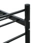 vidaXL Estructura de cama de metal negro 180x200 cm