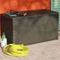 vidaXL Caja de almacenamiento de jardín marrón ratán PP 120x56x63 cm vidaXL Caja de almacenamiento de jardín marrón ratán PP 120x56x63 cm