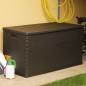 vidaXL Caja de almacenamiento de jardín marrón ratán PP 120x56x63 cm vidaXL Caja de almacenamiento de jardín marrón ratán PP 120x56x63 cm