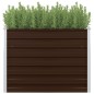 vidaXL Mesa de cultivo de acero galvanizado marrón 100x100x77 cm vidaXL Mesa de cultivo de acero galvanizado marrón 100x100x77 cm
