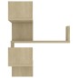 vidaXL Estante esquina pared 2uds contrachapado color roble 40x40x50cm vidaXL Estante esquina pared 2uds contrachapado color roble 40x40x50cm