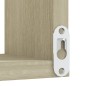 vidaXL Estante esquina pared 2uds contrachapado color roble 40x40x50cm vidaXL Estante esquina pared 2uds contrachapado color roble 40x40x50cm