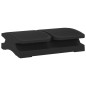 vidaXL Reposapiés negro 43,5x32,5x10,5 cm vidaXL Reposapiés negro 43,5x32,5x10,5 cm
