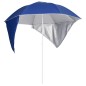 vidaXL Sombrilla de playa con paredes laterales azul 215 cm vidaXL Sombrilla de playa con paredes laterales azul 215 cm