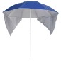 vidaXL Sombrilla de playa con paredes laterales azul 215 cm vidaXL Sombrilla de playa con paredes laterales azul 215 cm