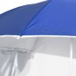 vidaXL Sombrilla de playa con paredes laterales azul 215 cm vidaXL Sombrilla de playa con paredes laterales azul 215 cm