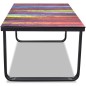 vidaXL Mesa de centro con superficie con impresión de arcoiris vidaXL Mesa de centro con superficie con impresión de arcoiris