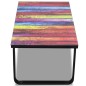 vidaXL Mesa de centro con superficie con impresión de arcoiris vidaXL Mesa de centro con superficie con impresión de arcoiris