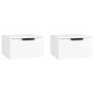 vidaXL Mesitas de noche de pared 2 uds blanco 34x30x20 cm vidaXL Mesitas de noche de pared 2 uds blanco 34x30x20 cm