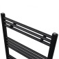 vidaXL Radiador toallero de baño recto negro 600 x 1160 mm vidaXL Radiador toallero de baño recto negro 600 x 1160 mm