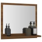 vidaXL Espejo de baño madera contrachapada marrón roble 40x10,5x37 cm vidaXL Espejo de baño madera contrachapada marrón roble 40x10,5x37 cm