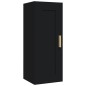 vidaXL Armario de pared madera contrachapada negro 35x34x90 cm vidaXL Armario de pared madera contrachapada negro 35x34x90 cm