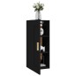 vidaXL Armario de pared madera contrachapada negro 35x34x90 cm vidaXL Armario de pared madera contrachapada negro 35x34x90 cm