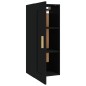 vidaXL Armario de pared madera contrachapada negro 35x34x90 cm vidaXL Armario de pared madera contrachapada negro 35x34x90 cm