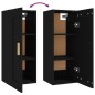 vidaXL Armario de pared madera contrachapada negro 35x34x90 cm vidaXL Armario de pared madera contrachapada negro 35x34x90 cm