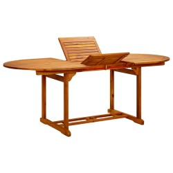 vidaXL Mesa de jardín madera maciza de acacia 200x100x75 cm