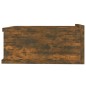 vidaXL Mesita de noche flotante madera roble ahumado 40x30x15 cm vidaXL Mesita de noche flotante madera roble ahumado 40x30x15 cm