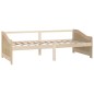 vidaXL Sofá cama 3 plazas de madera maciza de pino 90x200 cm vidaXL Sofá cama 3 plazas de madera maciza de pino 90x200 cm