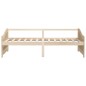 vidaXL Sofá cama 3 plazas de madera maciza de pino 90x200 cm vidaXL Sofá cama 3 plazas de madera maciza de pino 90x200 cm