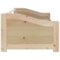 vidaXL Sofá cama 3 plazas de madera maciza de pino 90x200 cm vidaXL Sofá cama 3 plazas de madera maciza de pino 90x200 cm