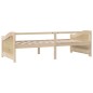 vidaXL Sofá cama 3 plazas de madera maciza de pino 90x200 cm vidaXL Sofá cama 3 plazas de madera maciza de pino 90x200 cm