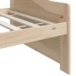 vidaXL Sofá cama 3 plazas de madera maciza de pino 90x200 cm vidaXL Sofá cama 3 plazas de madera maciza de pino 90x200 cm