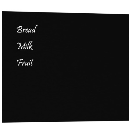 vidaXL Pizarra magnética de pared vidrio templado negro 50x40 cm